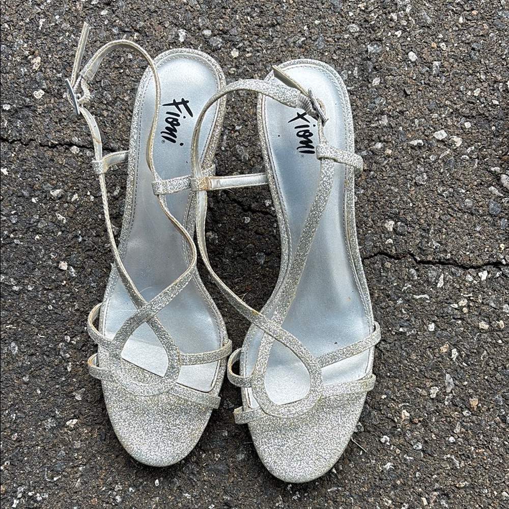 Fioni Silver Stiletto  for Formal Occasions